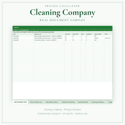 Pricing Calculator — Premium — Sample document pages