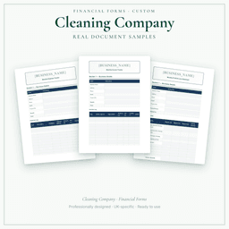 Financial Forms Bundle — Custom — Sample document pages