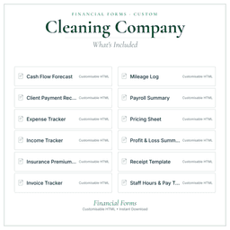 Financial Forms Bundle — Custom — What's included