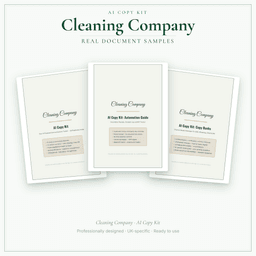 AI Copy Kit — Sample document pages