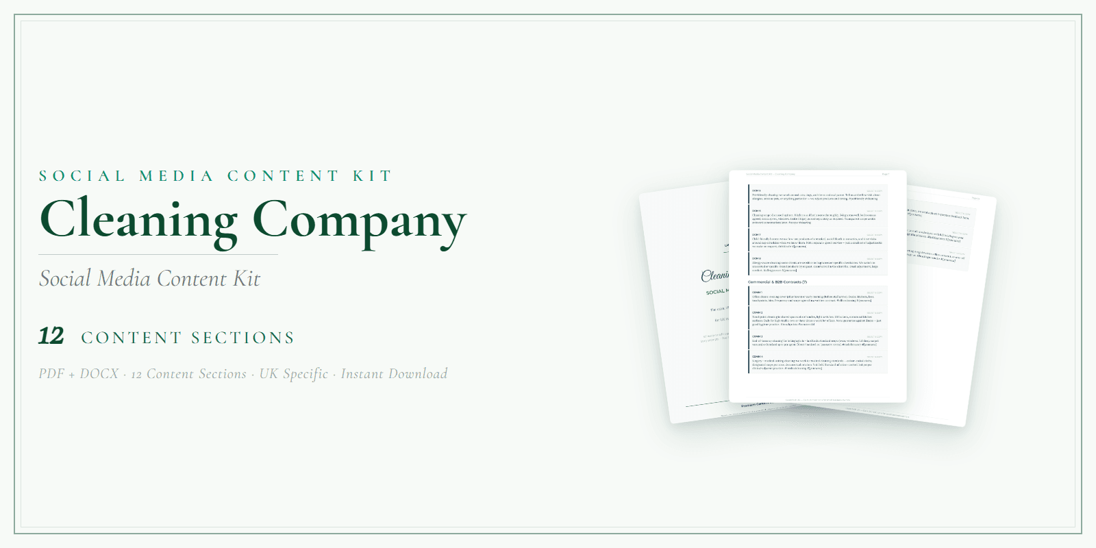 Social Media Content Kit — Product overview