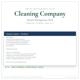 Cleaning Company — Round Management Pack, PDF product preview