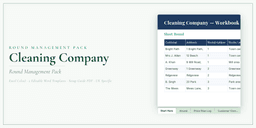 Cleaning Company — Round Management Pack, PDF product overview