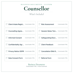 Business Documents — Custom — What's included