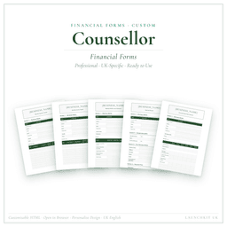 Financial Forms Bundle — Custom — Product card