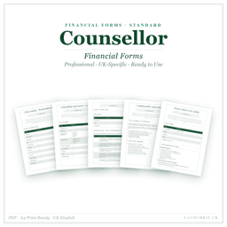Counsellor — Financial Forms Bundle — Standard, PDF with fillable header product preview