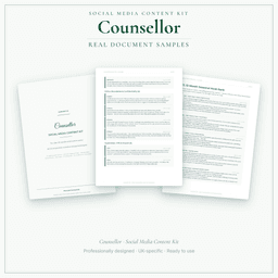 Social Media Content Kit — Sample document pages