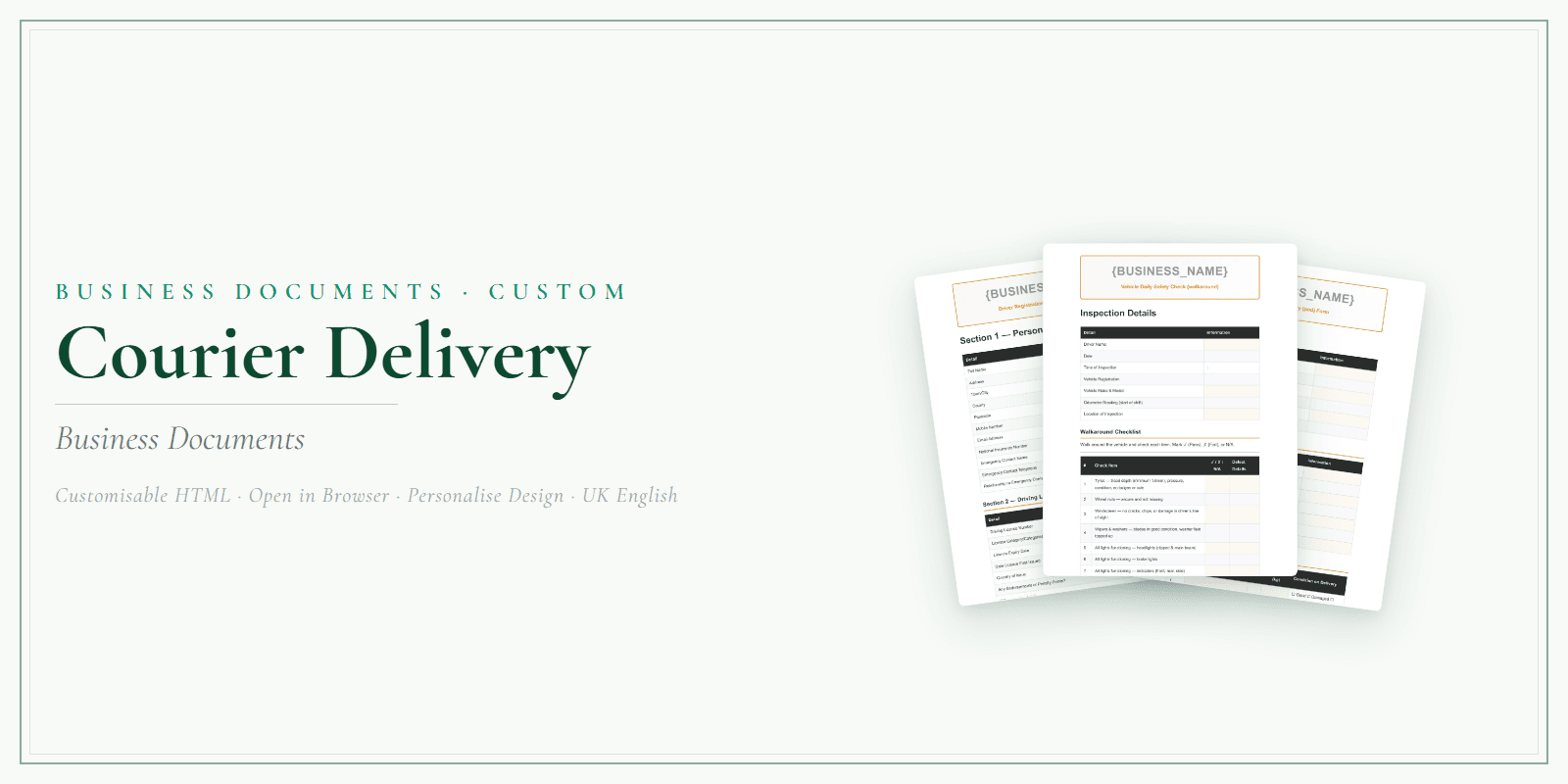 Business Documents — Custom — Product overview