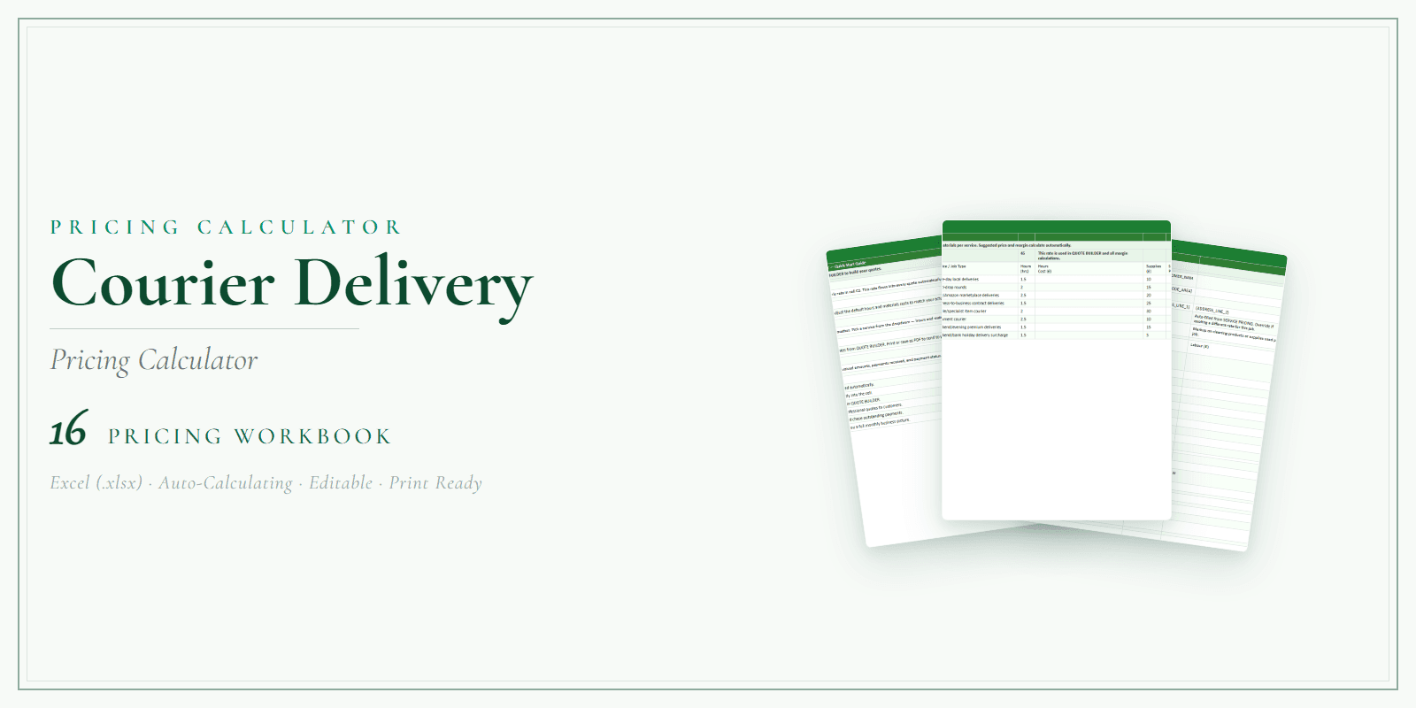 Pricing Calculator — Premium — Product overview