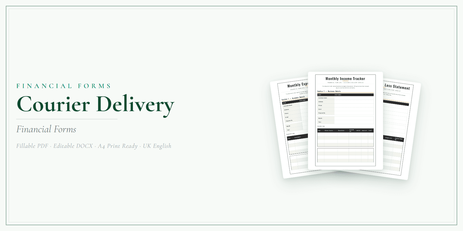 Financial Forms Bundle — Premium