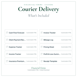 Financial Forms Bundle — Custom — What's included