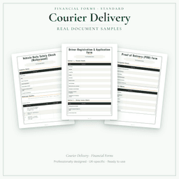 Financial Forms Bundle — Standard — Sample document pages