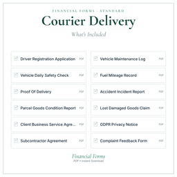 Financial Forms Bundle — Standard — What's included