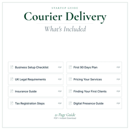 Courier Delivery — Startup Guide, PDF guide what's included preview