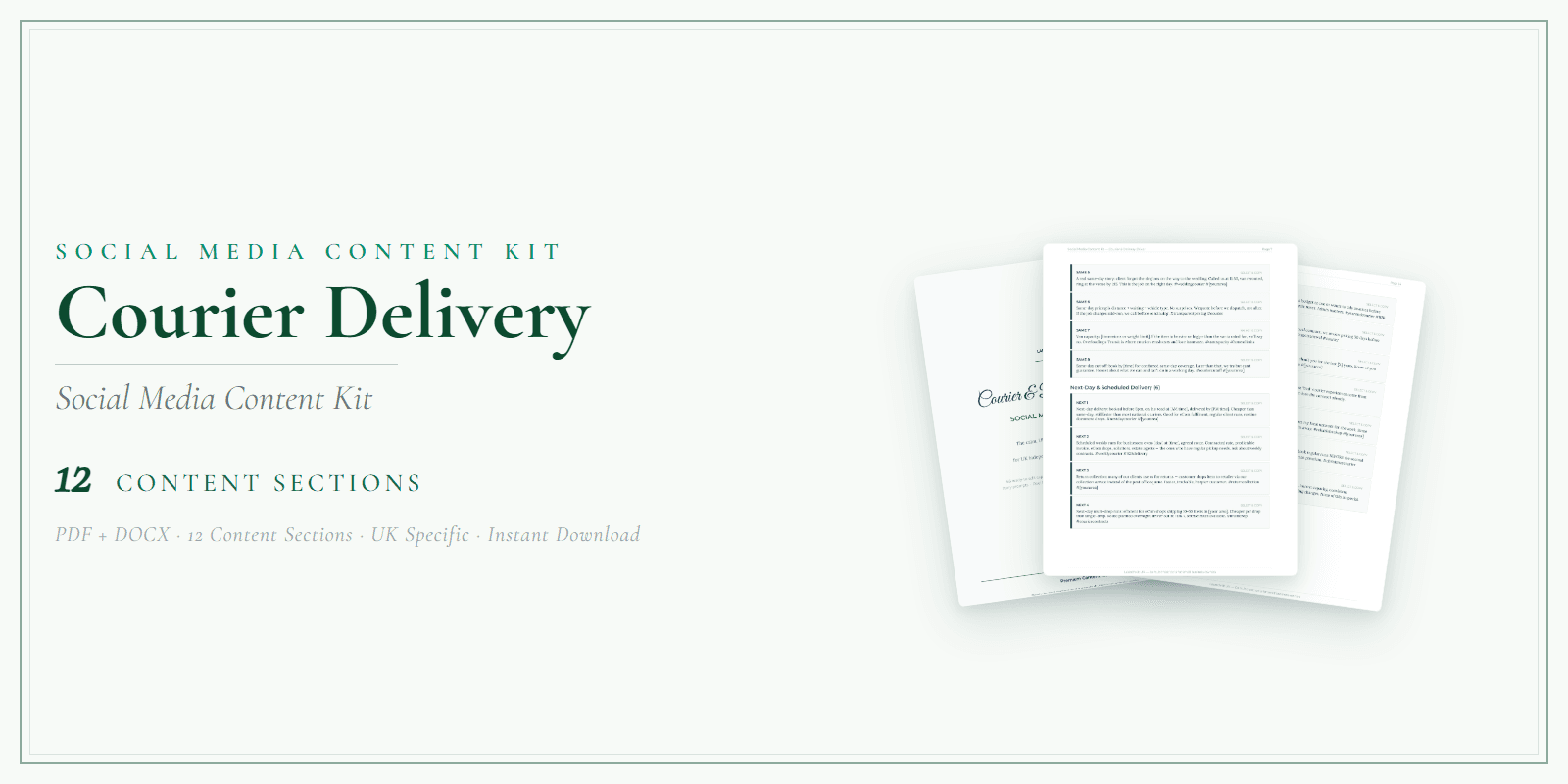 Social Media Content Kit — Product overview