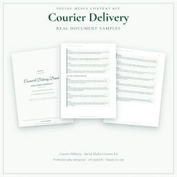 Social Media Content Kit — Sample document pages