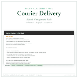 Courier Delivery — Round Management Pack, PDF product preview