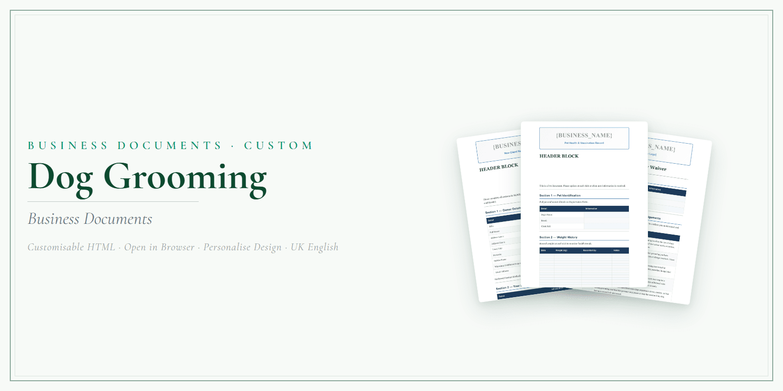 Business Documents — Custom — Product overview
