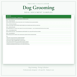 Pricing Calculator — Premium — Sample document pages