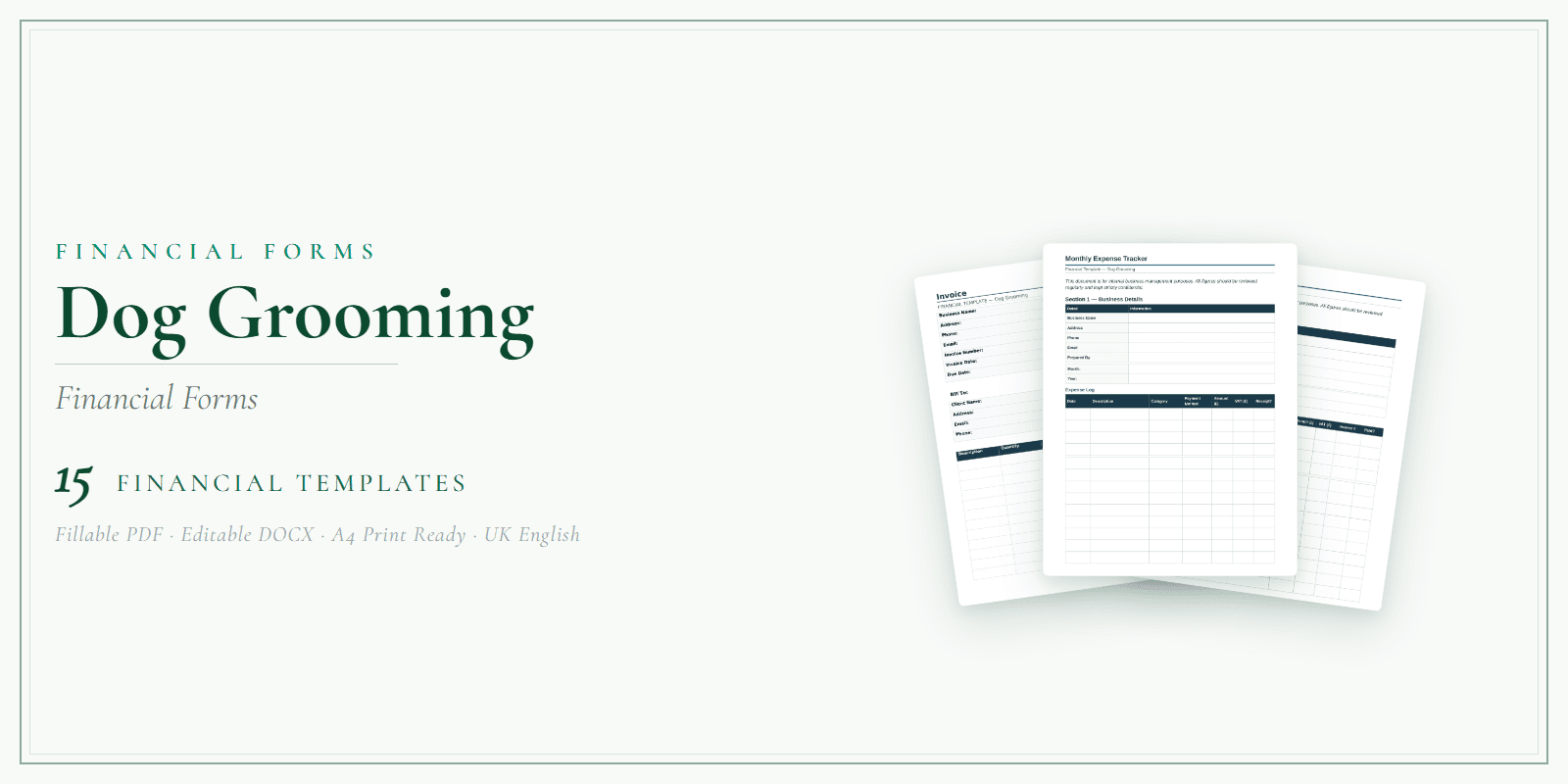 Financial Forms Bundle — Premium — Product overview