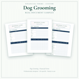 Financial Forms Bundle — Custom — Sample document pages