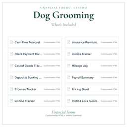 Financial Forms Bundle — Custom — What's included