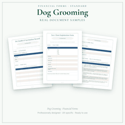 Financial Forms Bundle — Standard — Sample document pages