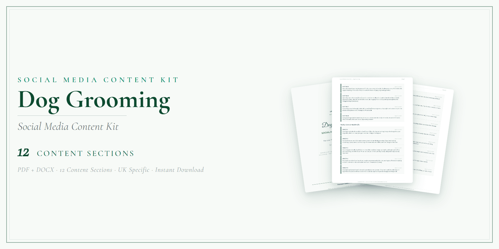 Social Media Content Kit — Product overview