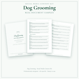 Social Media Content Kit — Sample document pages