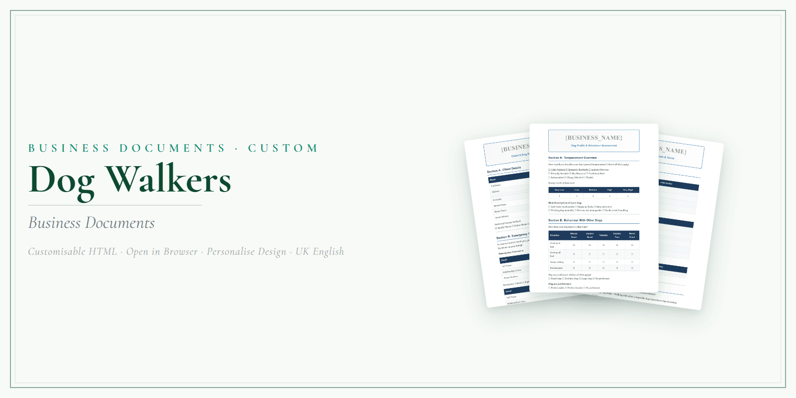 Business Documents — Custom — Product overview