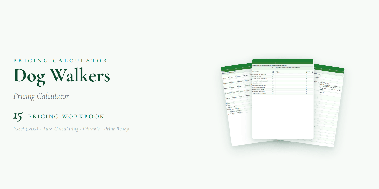 Pricing Calculator — Premium — Product overview