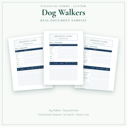 Financial Forms Bundle — Custom — Sample document pages