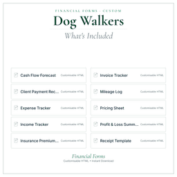 Financial Forms Bundle — Custom — What's included