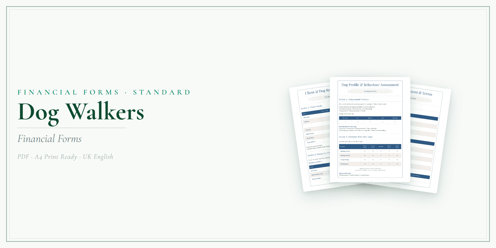 Financial Forms Bundle — Standard — Product overview