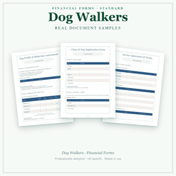 Financial Forms Bundle — Standard — Sample document pages