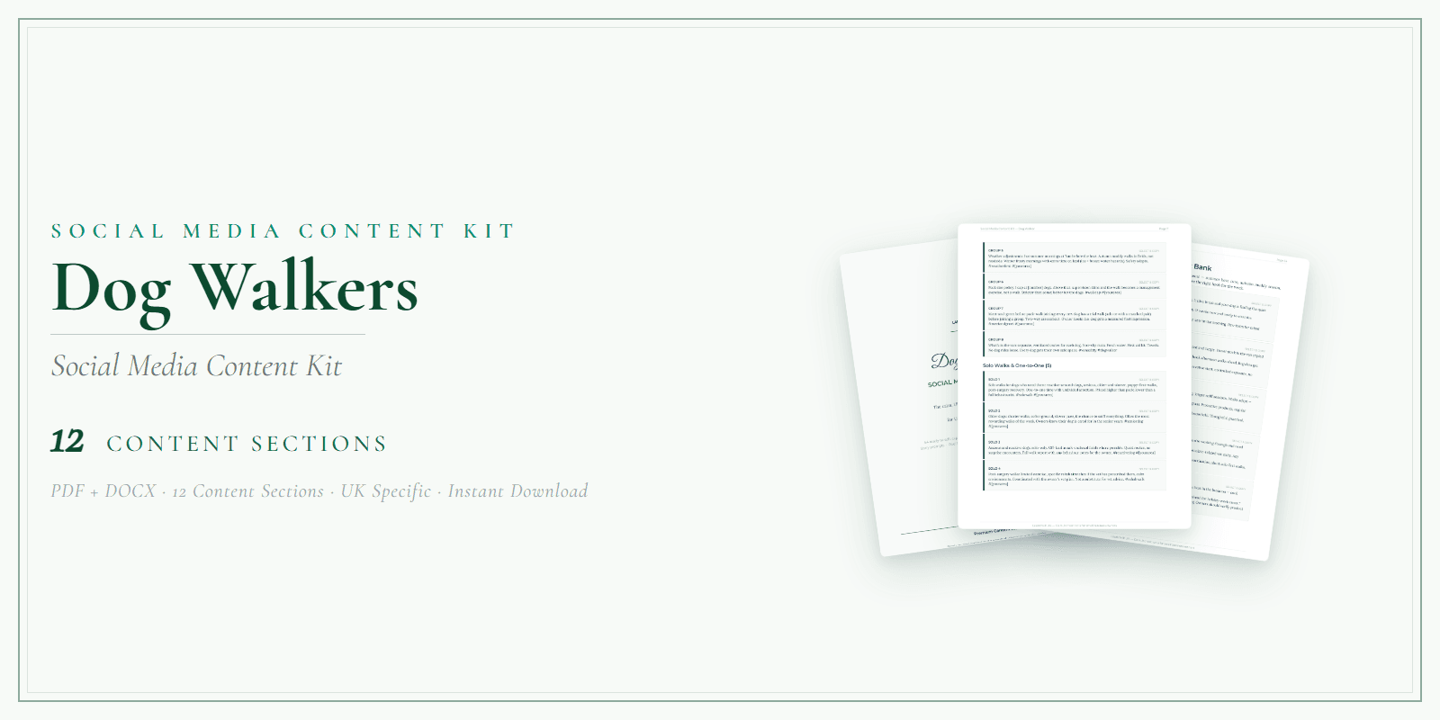 Social Media Content Kit — Product overview