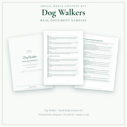 Social Media Content Kit — Sample document pages