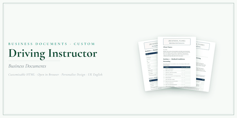 Business Documents — Custom