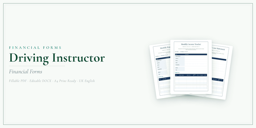 Financial Forms Bundle — Standard