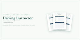 Financial Forms Bundle — Custom — Product overview