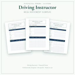 Financial Forms Bundle — Custom — Sample document pages