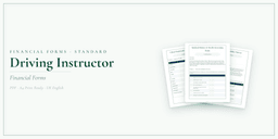 Financial Forms Bundle — Standard — Product overview