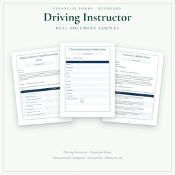 Financial Forms Bundle — Standard — Sample document pages