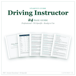 Driving Instructor — Startup Guide, PDF guide product preview