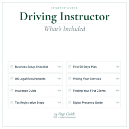 Driving Instructor — Startup Guide, PDF guide what's included preview