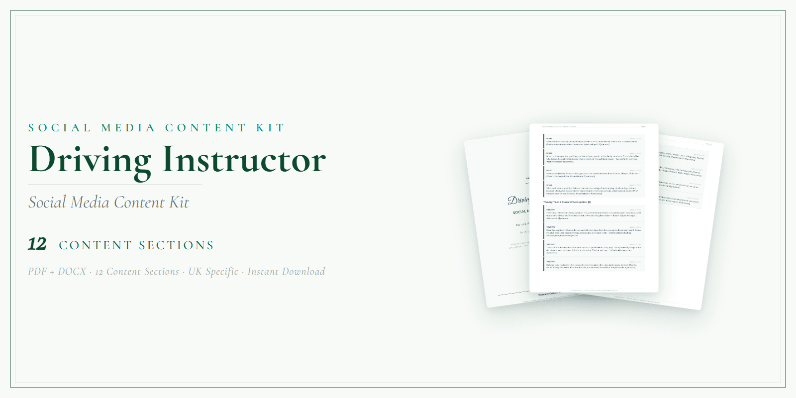 Social Media Content Kit — Product overview