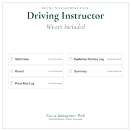 Driving Instructor — Round Management Pack, PDF what's included preview