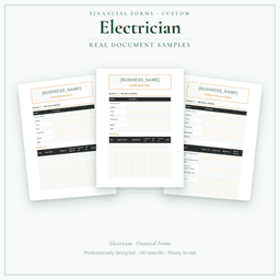 Financial Forms Bundle — Custom — Sample document pages