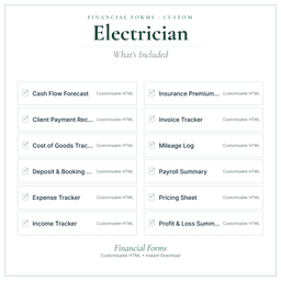 Financial Forms Bundle — Custom — What's included