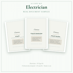 AI Copy Kit — Sample document pages